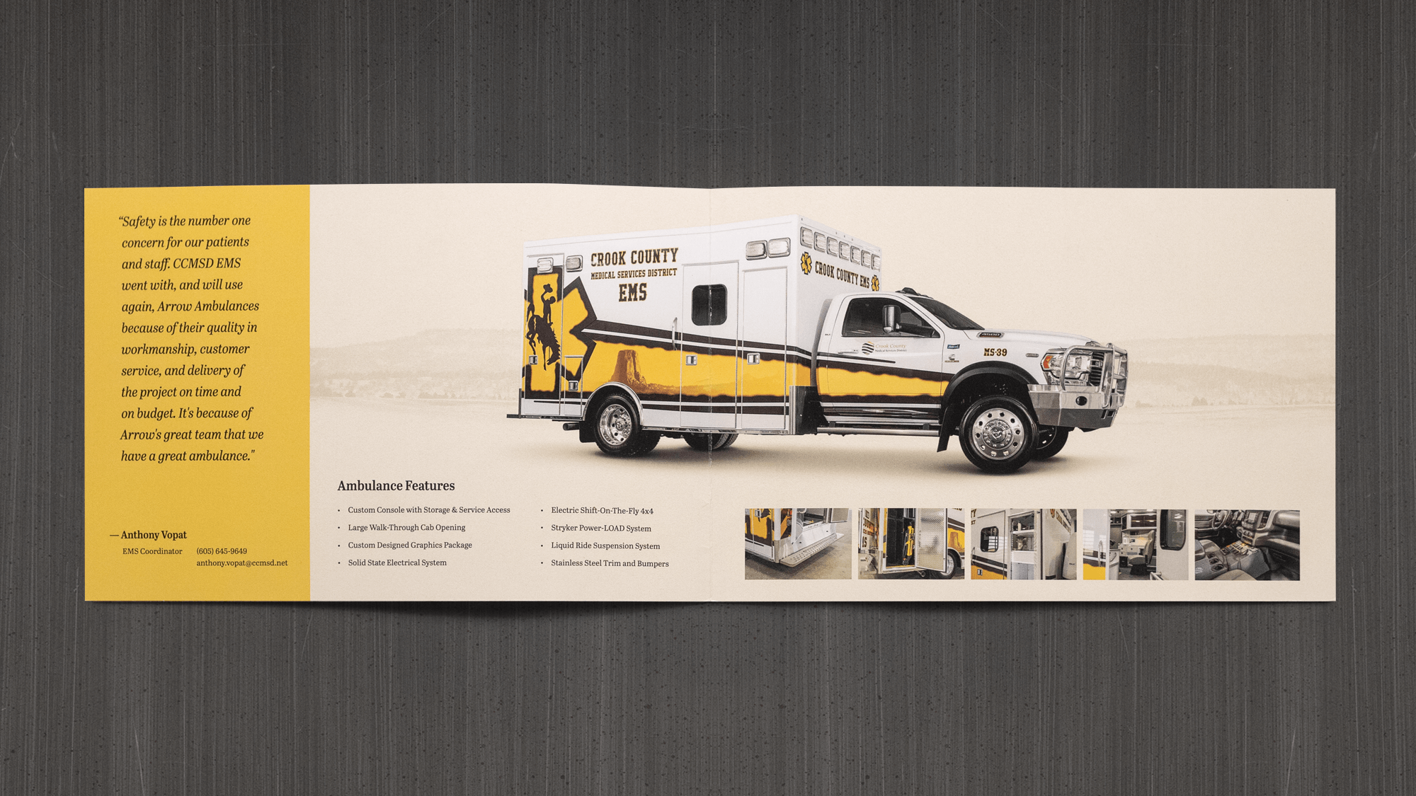 Middle shot of Sundance delivery card